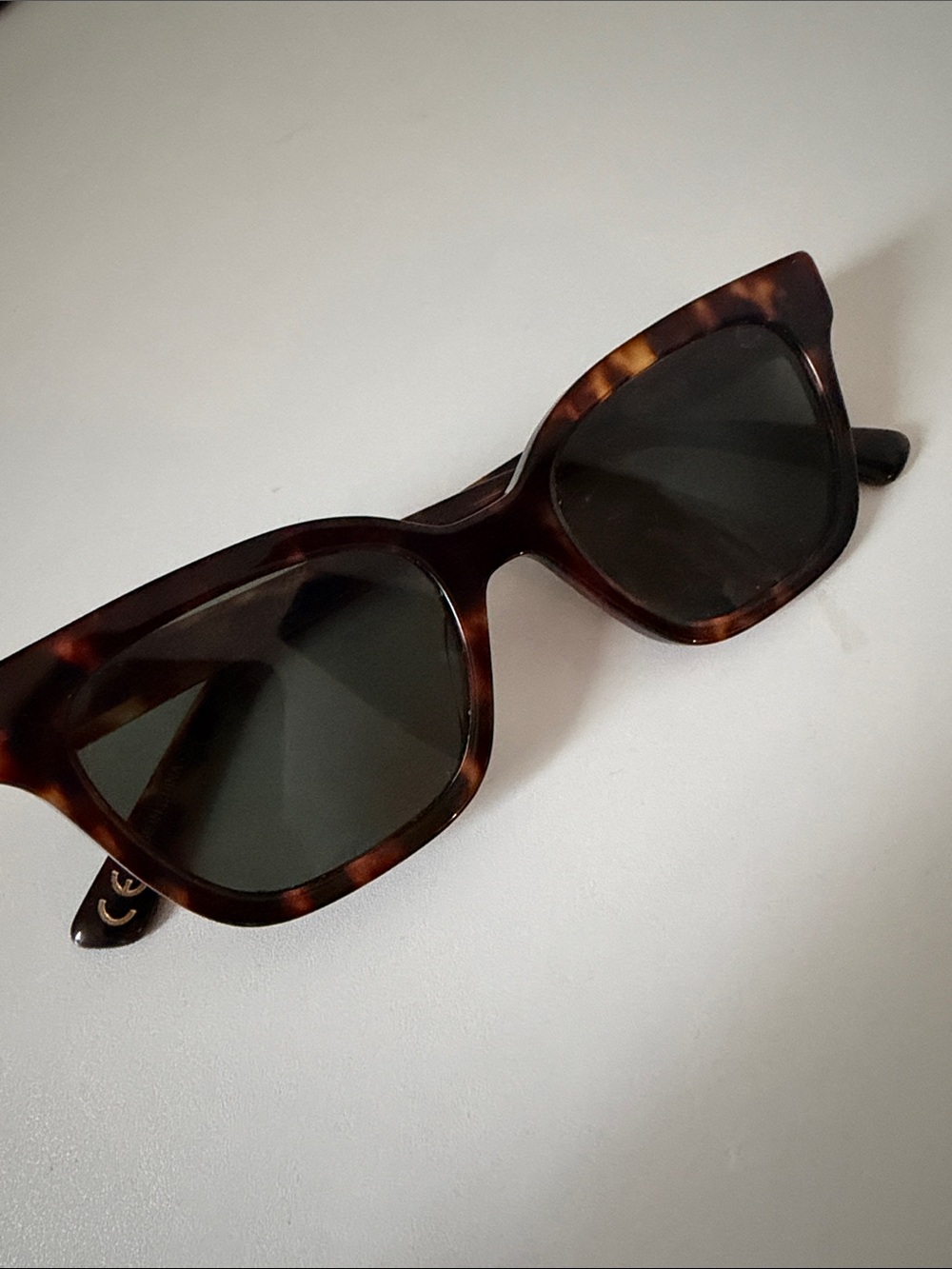 Madewell Tortoiseshell Square Frame Sunglasses - Brown